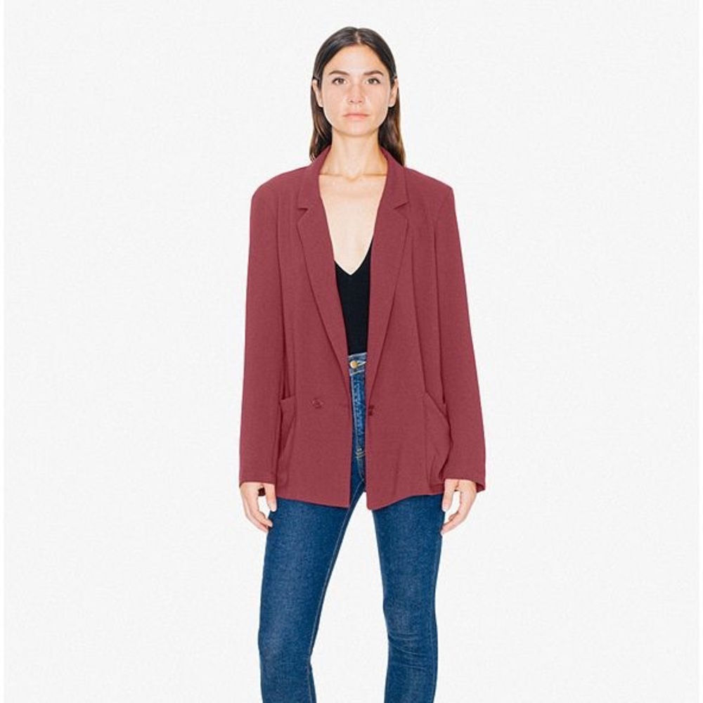 American Apparel Crepe Blazer
